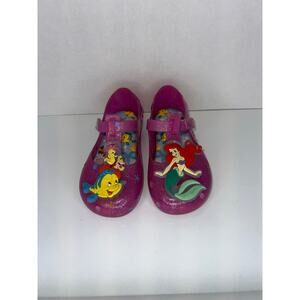 Disney Princess Little Mermaid Glitter Jelly Shoes Size 10